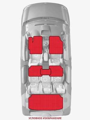 ЭВА коврики «Queen Lux» комплект для Toyota Camry Hybrid